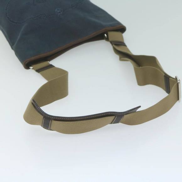 PRADA Shoulder Bag Canvas Navy Auth ep3115 - Picture 7 of 16